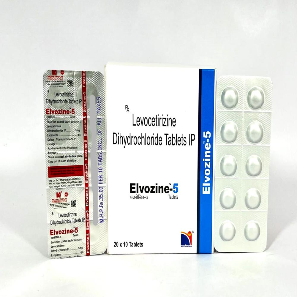 Elvozine-5 Tablets - Storage Instructions: Dry Place