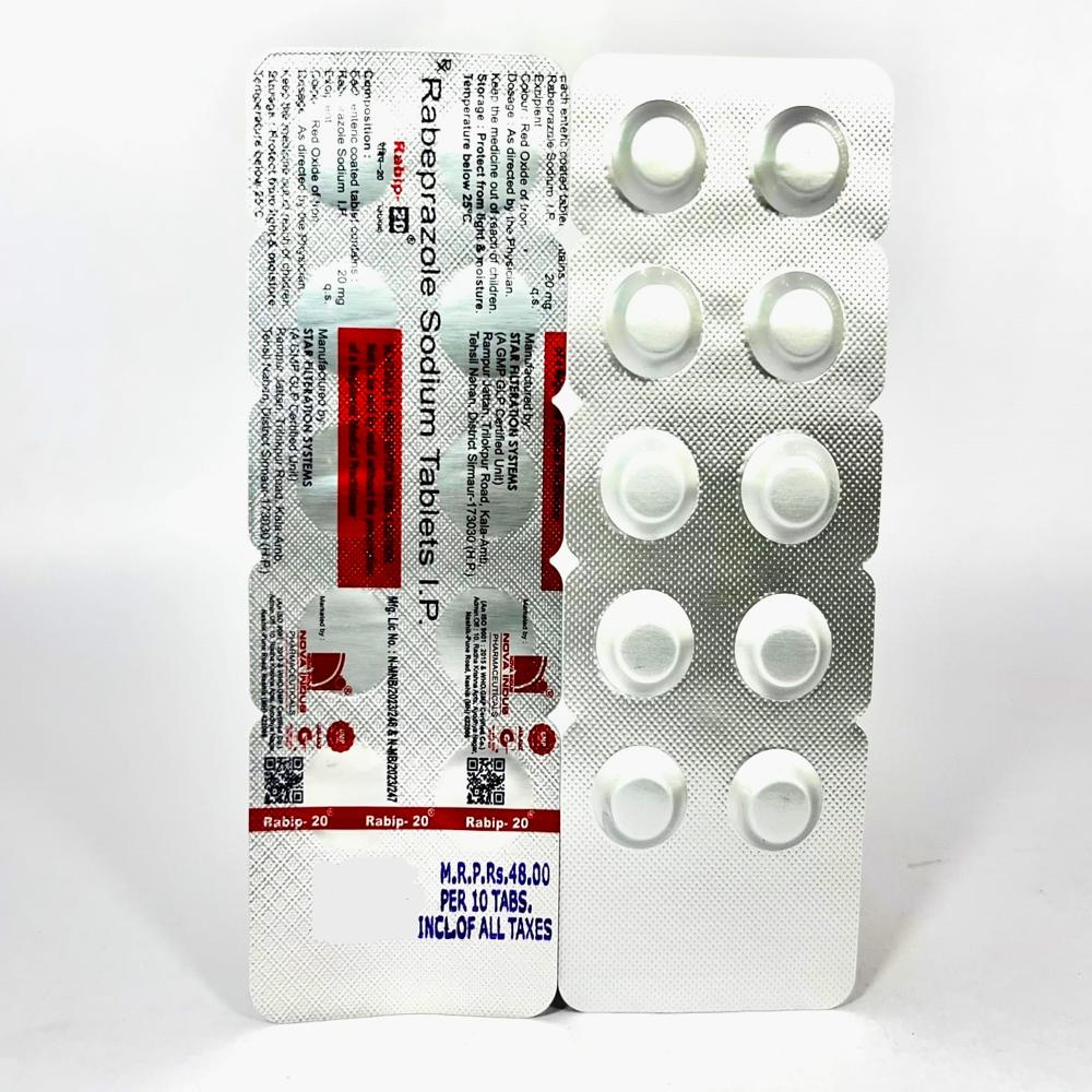 Rabip-20 Tablets - Drug Type: General Medicines