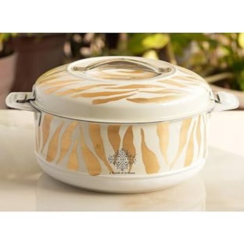 Stainless Steel Casserole Hot Pot With Comfortable Handle - Capacity: 1500 Milliliter (ml)