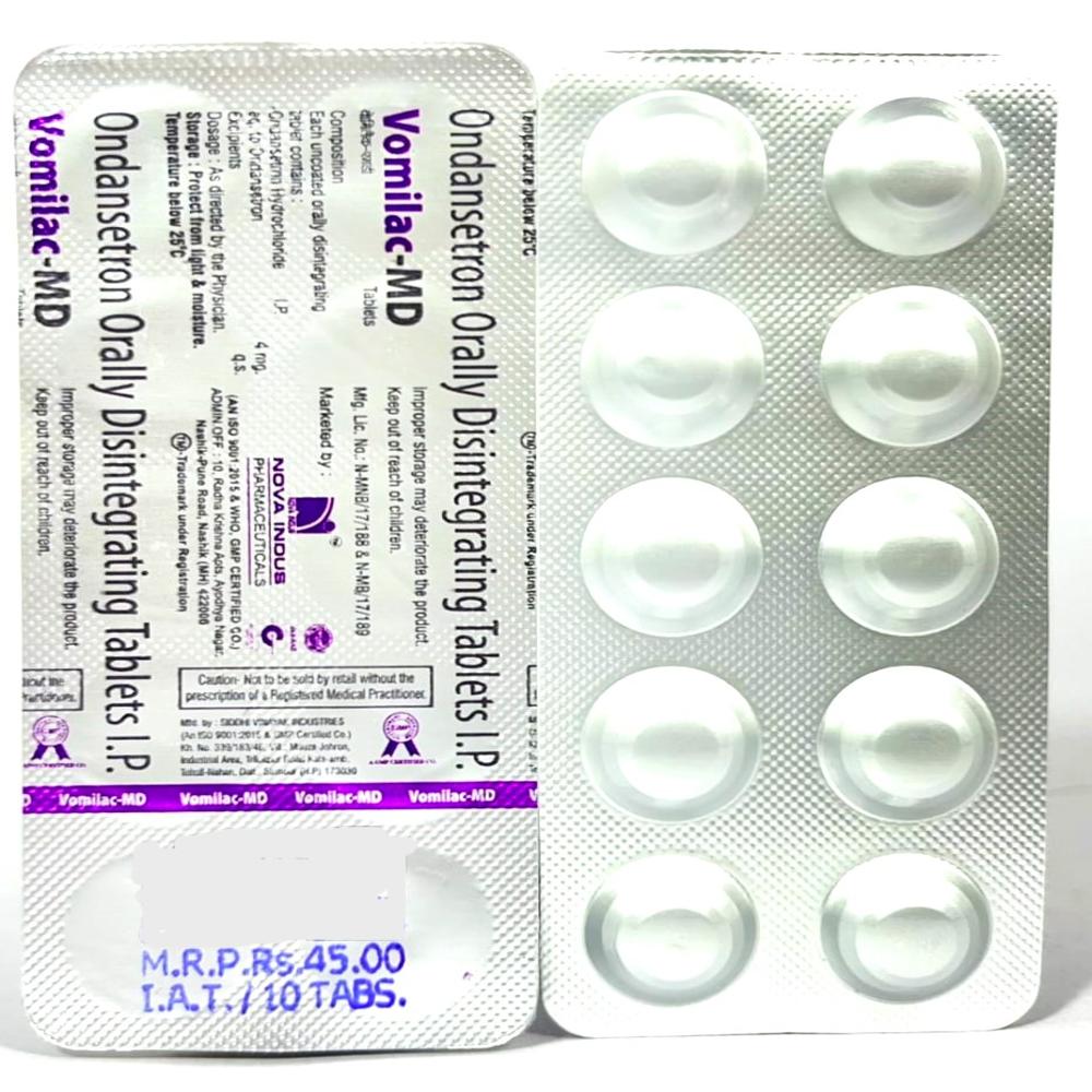 Vomilac-md Tablets - Drug Type: General Medicines