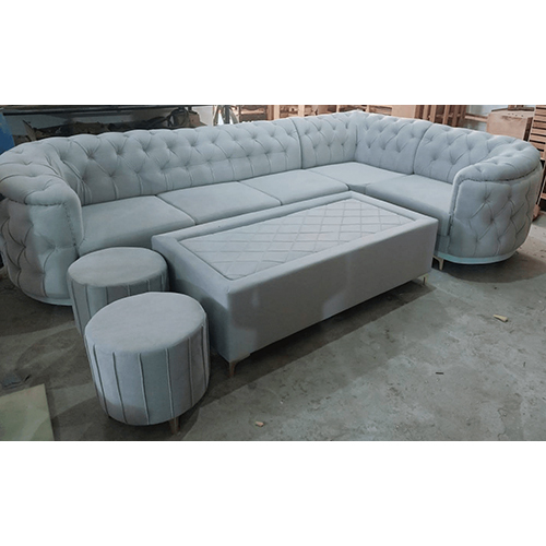6 Cushion L Shape Sofa Set