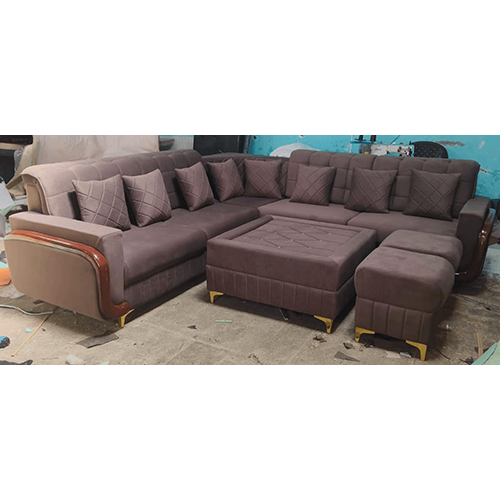 Corner Head Rest Imported Fabric Sofa