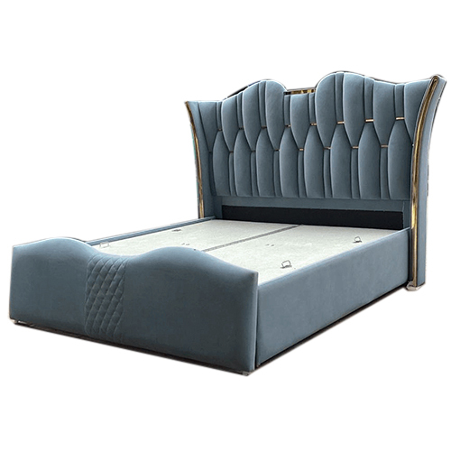 6 Feet 19 Mm Ply King Size Bed - Color: Dark Brown