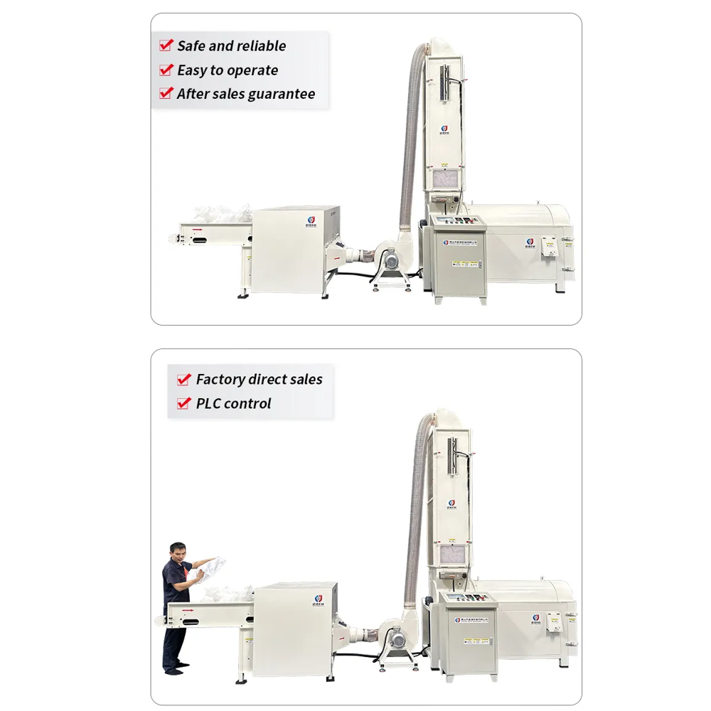 Bead Pearl Cotton Wool Fibre Opening Machine Polyester Ball Fiber Making Machine for Pillow