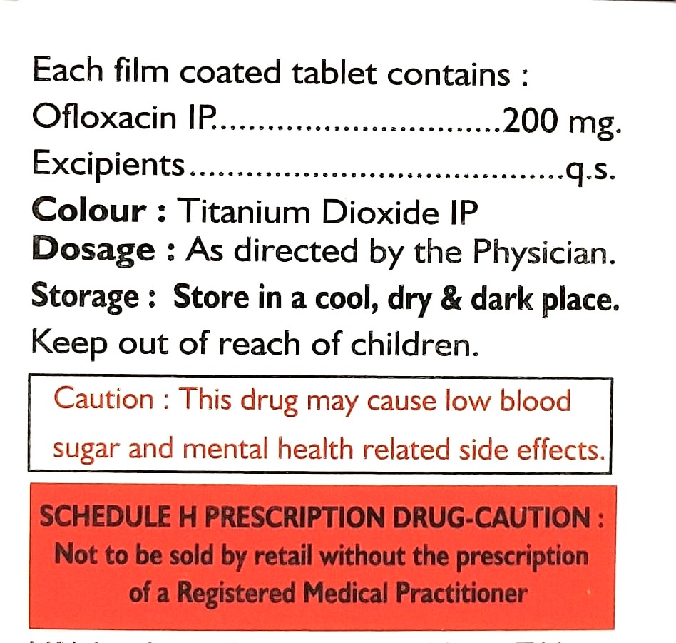 Flowbact-200 Tablets - Storage Instructions: Dry Place