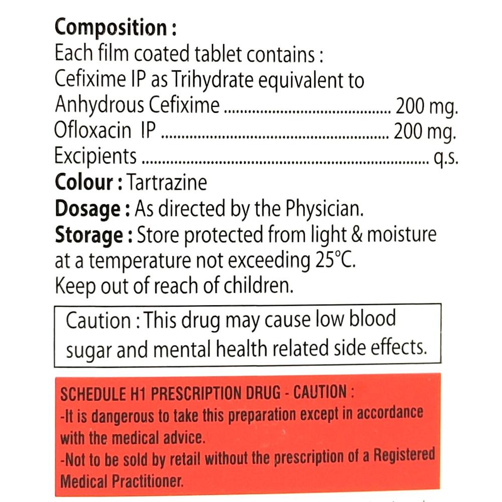 Cefinip-o Tablets - Drug Type: General Medicines