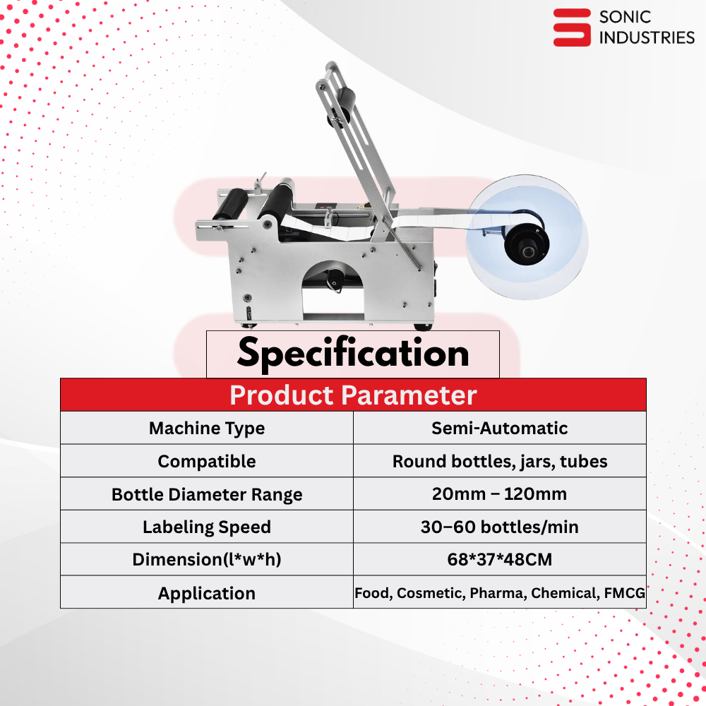Semi automatic Labelling machine