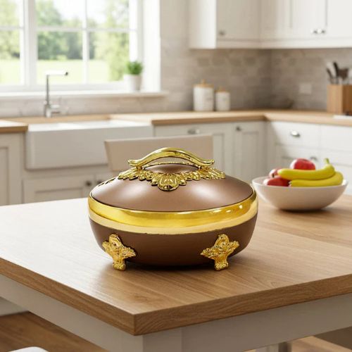 Stainless Steel Casserole Hot Pot For Lunch Dinner Serving - Capacity: 1500 Milliliter (ml)