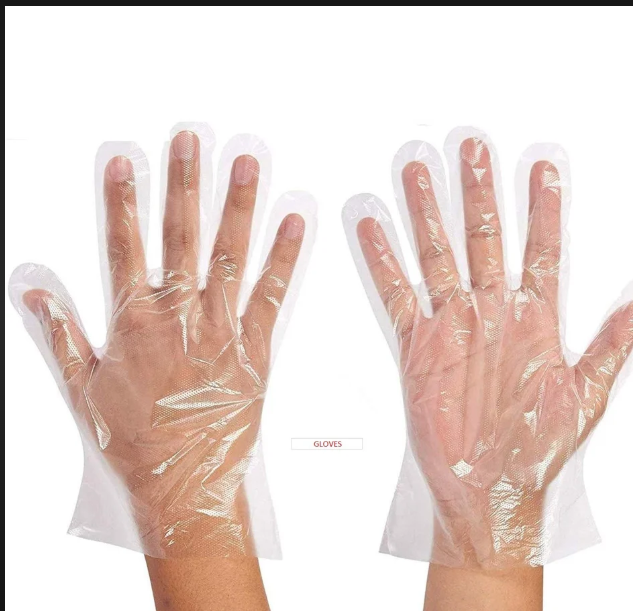 Plastic Gloves Box Packing - Hdpe/ldpe Material, Free Size, Transparent, 200 Pcs Per Box | Lightweight, Non-toxic, Single-use For Hygiene Applications