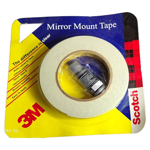 Mirror Mounting Tape - Color: White