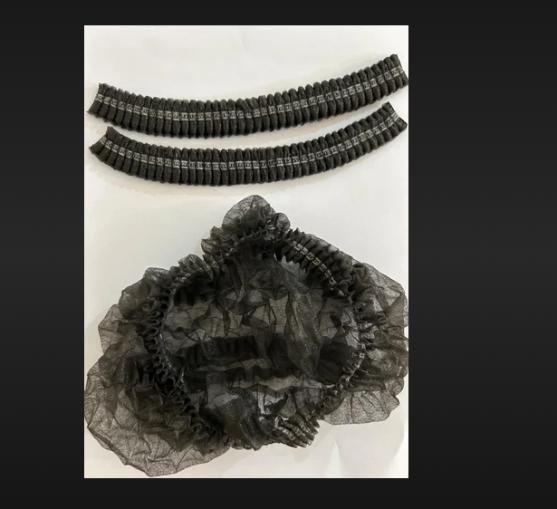 Bouffant Cap Blacks - High-quality Fabric | Comfortable Fit, Durable Design, Versatile Use In Various Settings