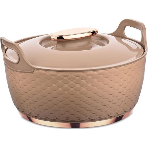 Stainless Steel Casserole Hot Pot Serving Dish With Handle - Capacity: 1500 Milliliter (ml)