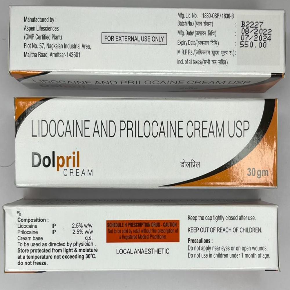 Dolpril-lidoca Prilocaine Cream - Drug Type: General Medicines
