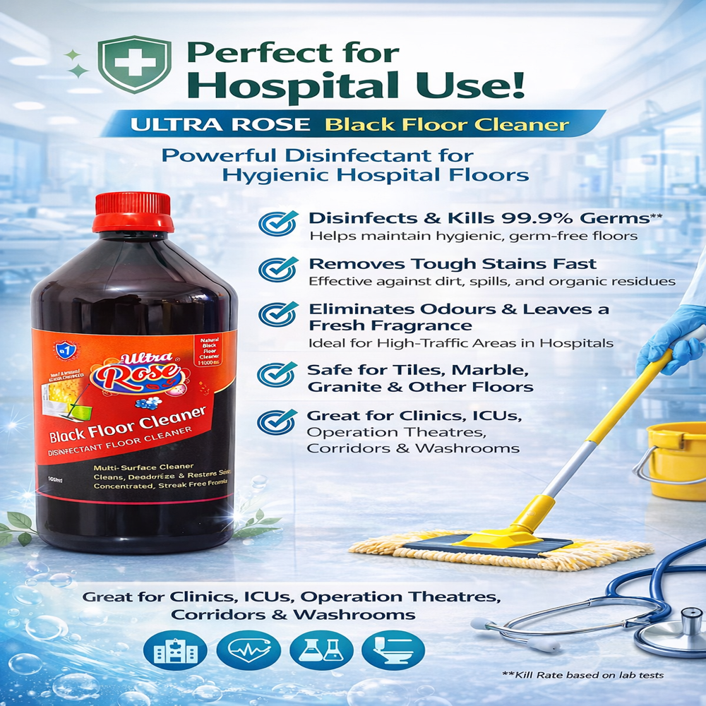 Black Floor Cleaner - Material: Liquid
