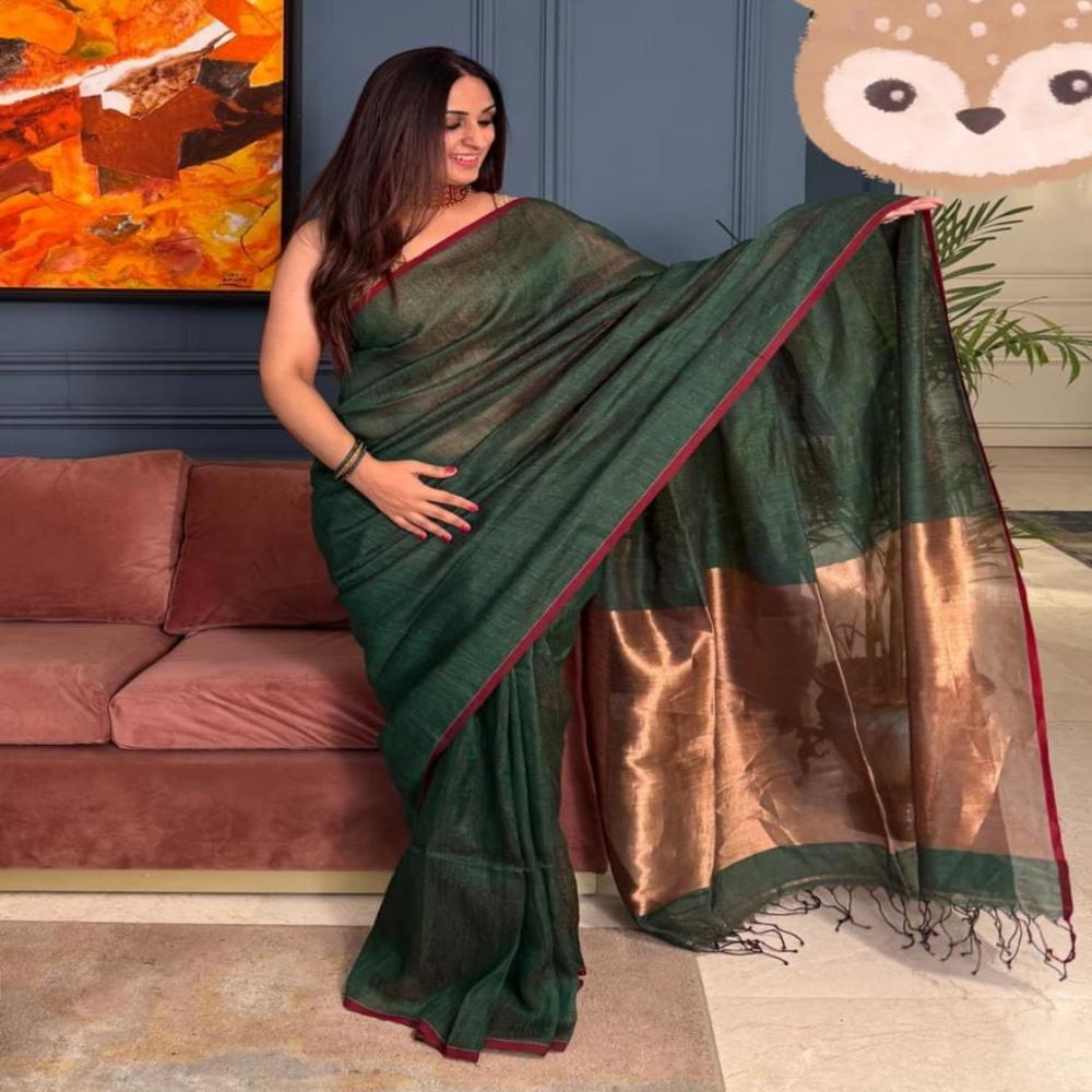 lilen zori cheack saree