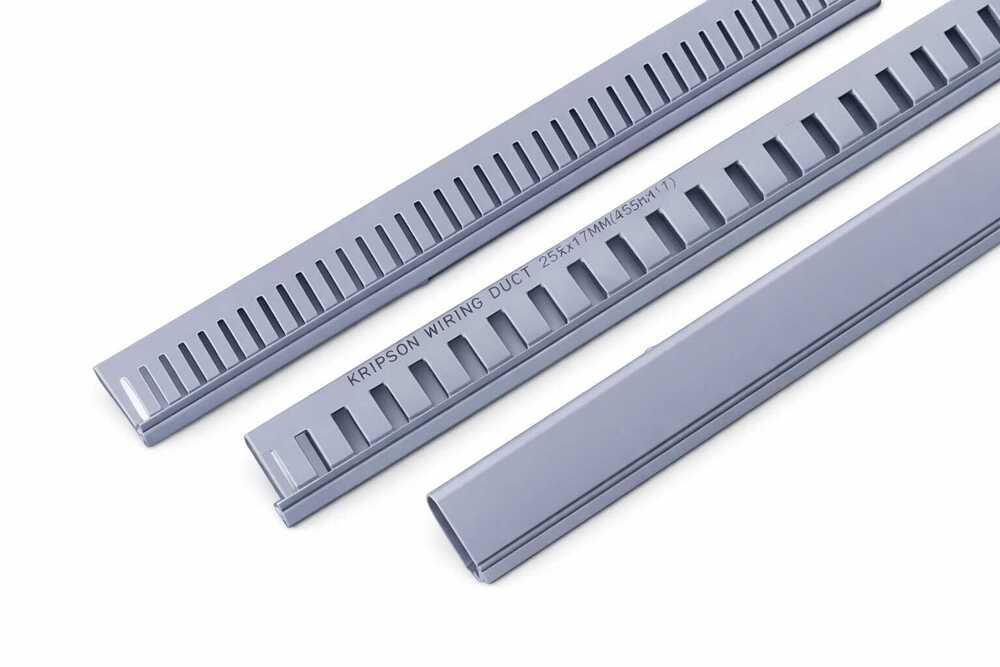 Pvc Wiring Duct - Color: Grey/White/Black (Custom Colors Available)