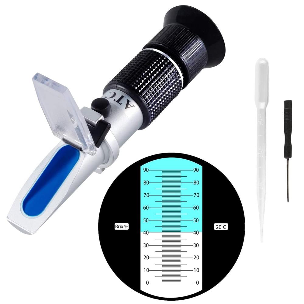 True Sense 0-90% Brix Manual Refractometer With ATC For Food Fruit Beverages Coffeer, RHB-90