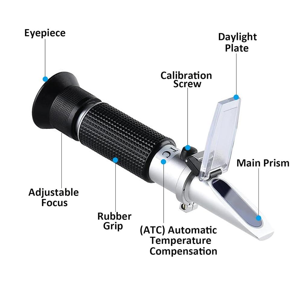 True Sense 0-90% Brix Manual Refractometer With ATC For Food Fruit Beverages Coffeer, RHB-90