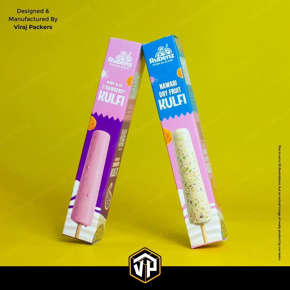Premium Stick Kulfi Packaging Box Custom Ice Cream Kulfi Boxes