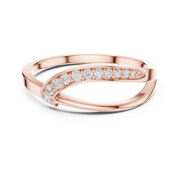 Celestial Lattice Diamond Entwine Ring