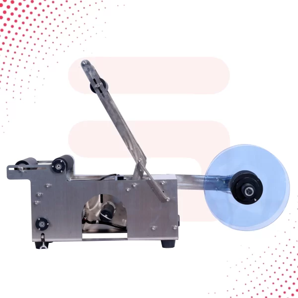 Semi automatic labelling machine with printer