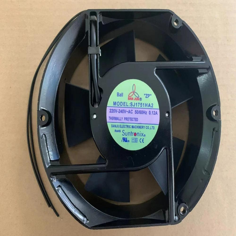 SUNTRONIX SJ1751HA2 220V AC 0.12A 17251mm Ball bearing Industrial Axial Cooling Fan (METAL)