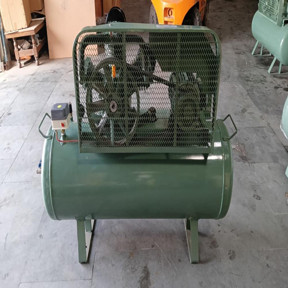 Two Stage Air Compressor - Stainless Steel, Electric Power Source , Lubricated Design With Mute Feature For Enhanced Efficiency And Durability