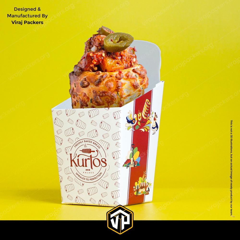Custom Kurtos Packaging Box for On-the-Spot Serving Premium Food Packaging