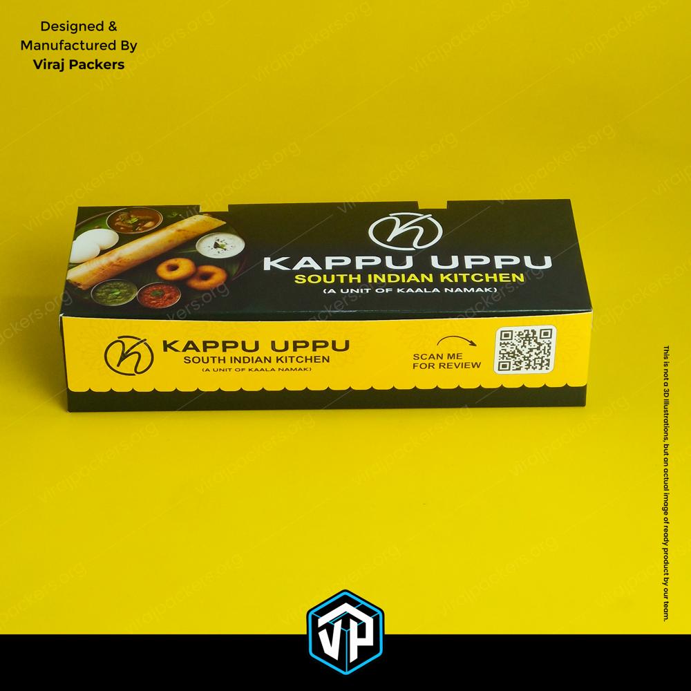 Customized Dosa Packaging Box with Push Button Hidden Air Ventilation