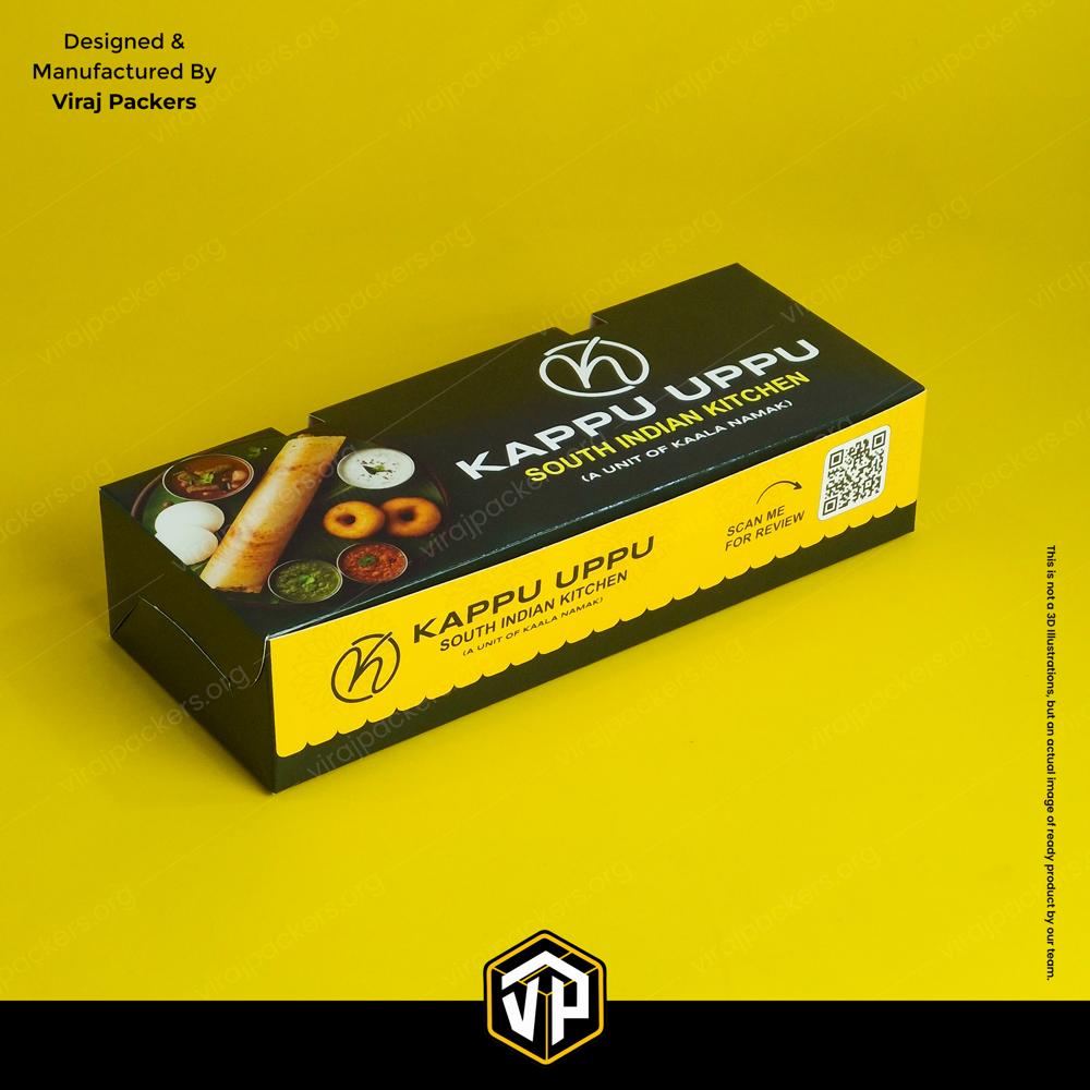 Customized Dosa Packaging Box With Push Button Hidden Air Ventilation - Coating Type: Aqueous Coating