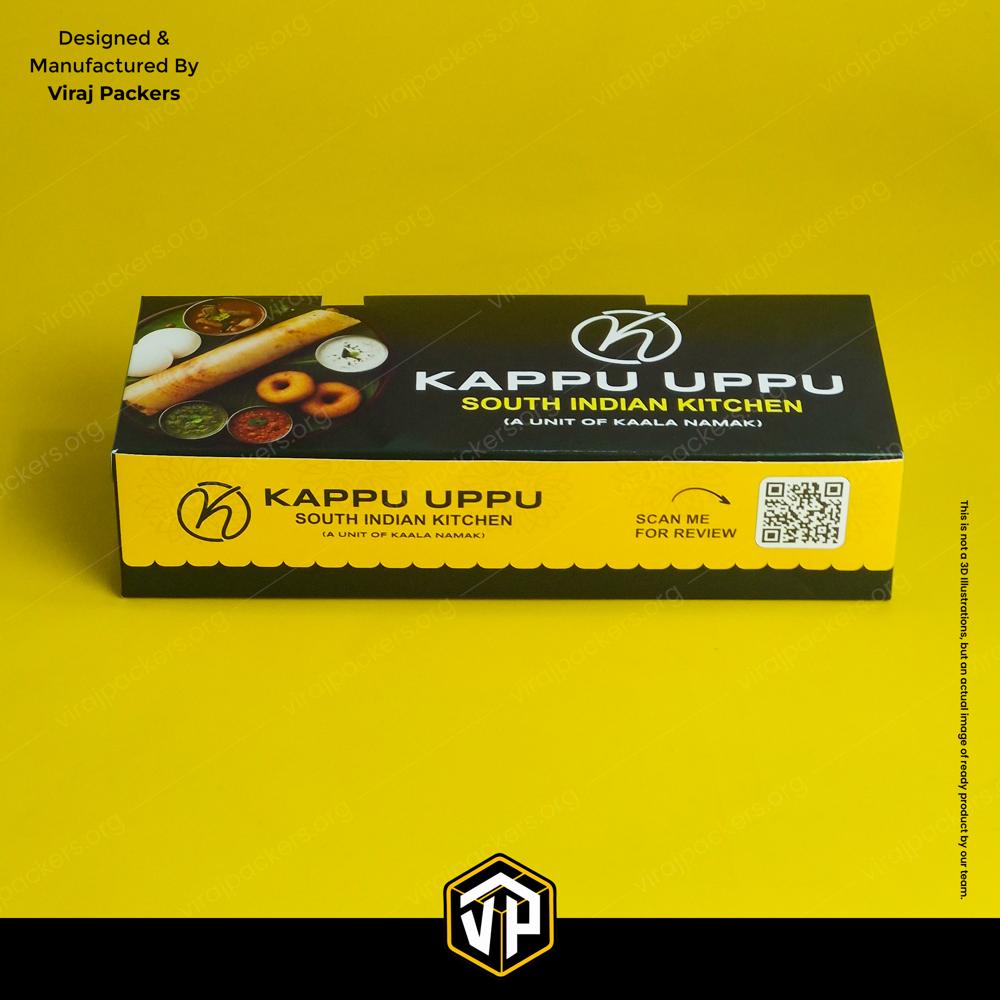 Customized Dosa Packaging Box with Push Button Hidden Air Ventilation