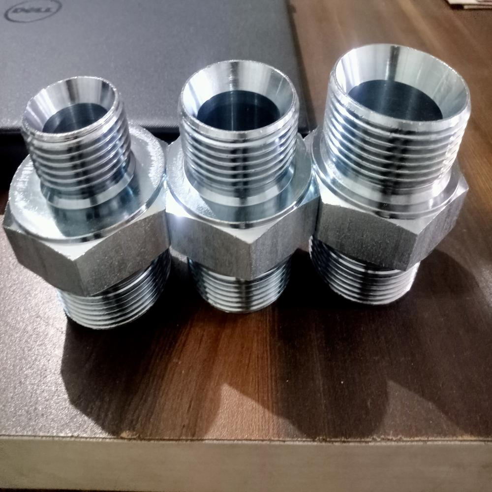 Hydraulic Male Adapter - Color: Silver