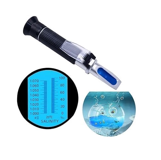 True Sense Portable Handheld Refractometer 0-100% Salinity Meter, RHS-100