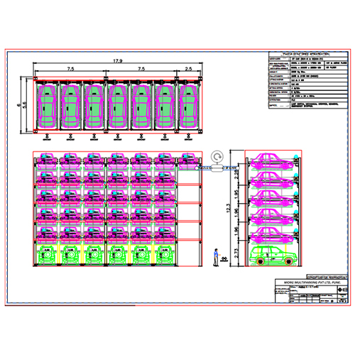 Puzzle G+5 7 Grid 37 Cars Parking System