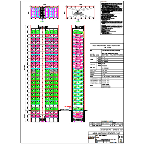 2 X 3 112 Tower Parking Cars