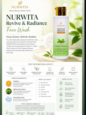 Vitamin C And Green Tea Face Wash - Gender: Unisex