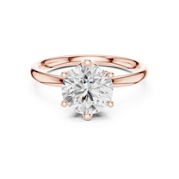 Heart-Cut Halo Engagement Ring in Rose Gold