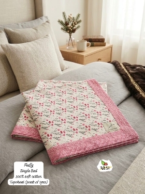 COTTON FABRIC TOPSHEET BEDSHEET DOUBLE SIZE