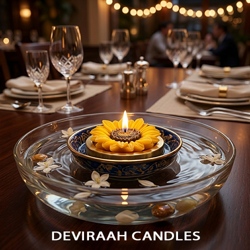 Sunflower Decorative Candles