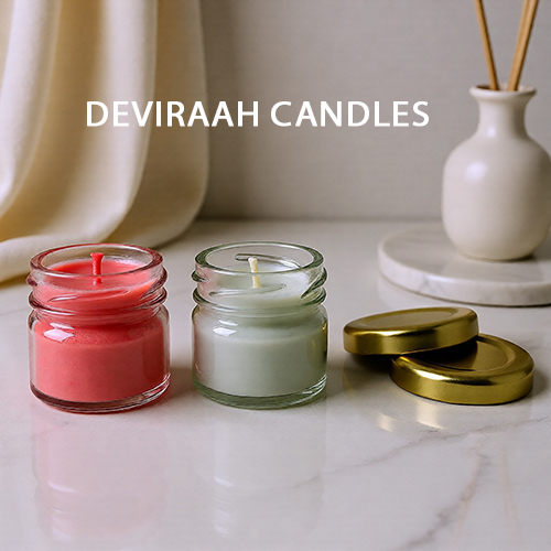 Mini Scented Glass Jar Candles with Lid for Gifting, Decor & Bulk Orders