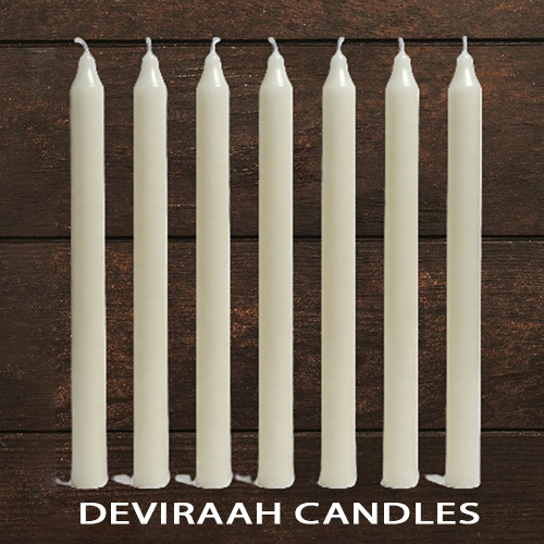 6-Inch White Stick Candles (9-pack, 140g); dependable medium-sized candles with extended burn time for daily prayer and home essentials.