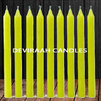 5-Inch Small Yellow Color Stick Candles