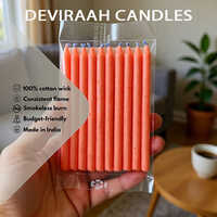 5inch Orange Color Stick Candles