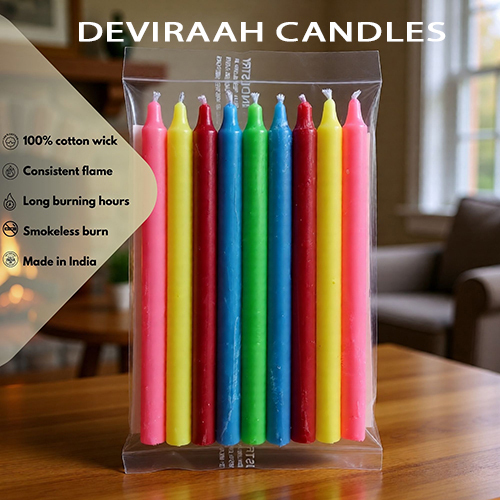 6inch Medium Size Multicolor Candles