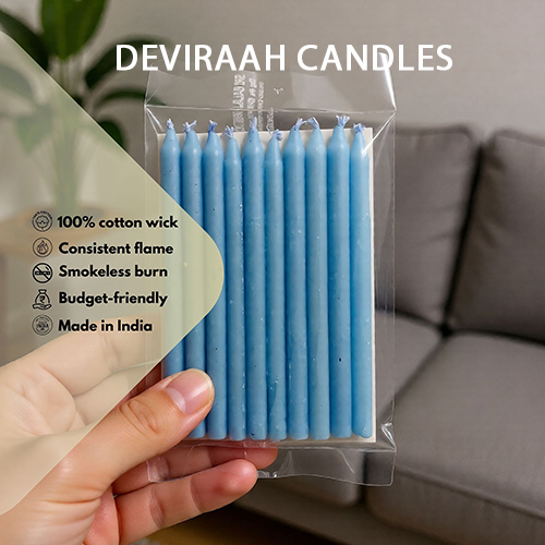 5inch Blue Color Stick Candles
