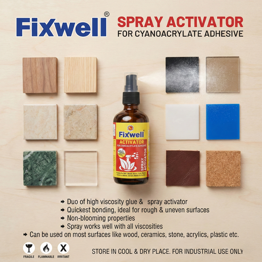 Fixwell Activator For Cynocrylate Adhesive Gel