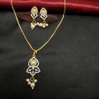 American Diamond Pendant Set