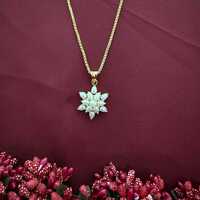 Flower Design Pendant Set