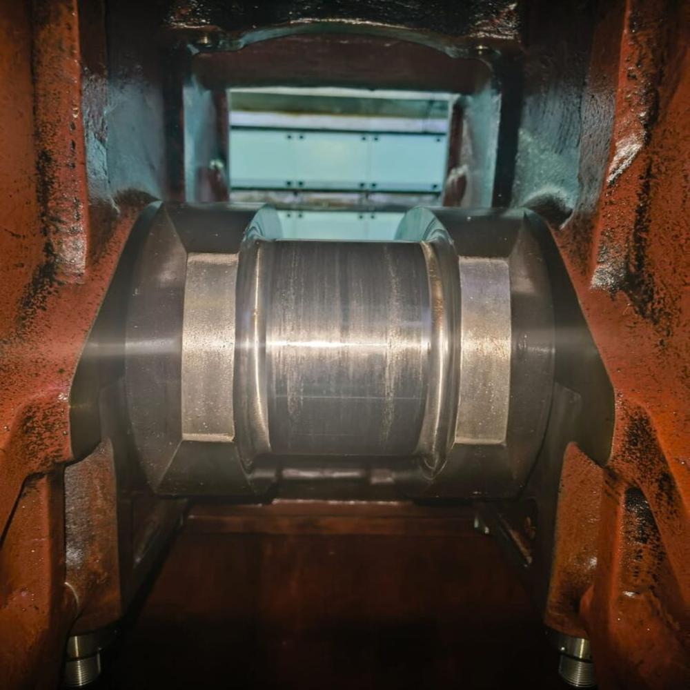 Machining of MAN B&W 5L16/24 Crankshaft