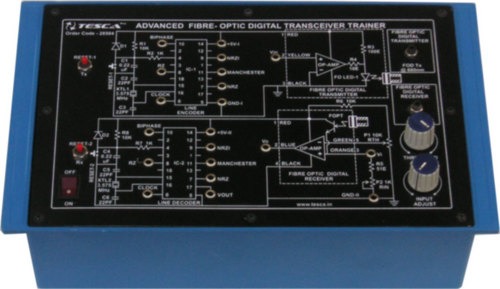 Black Advanced Fibre-Optic Digital Transceiver Trainer